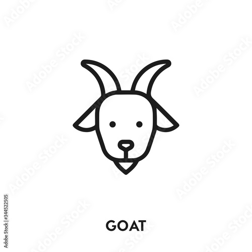 goat icon vector. goat sign symbol © Turgay Gasimli