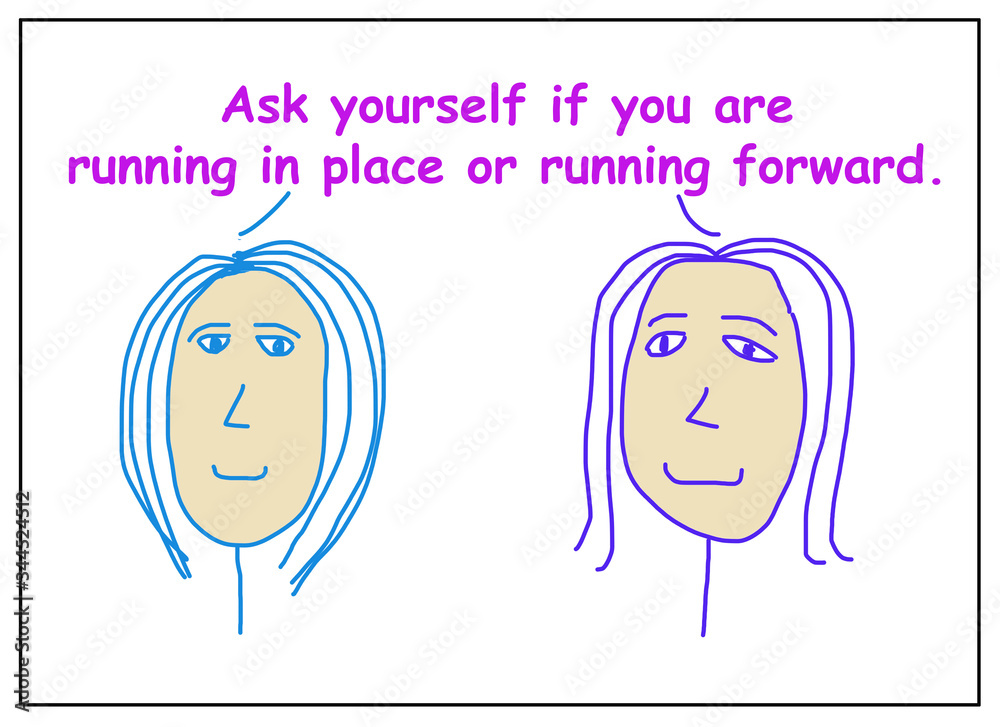 Running in place or forward Running in place or forward