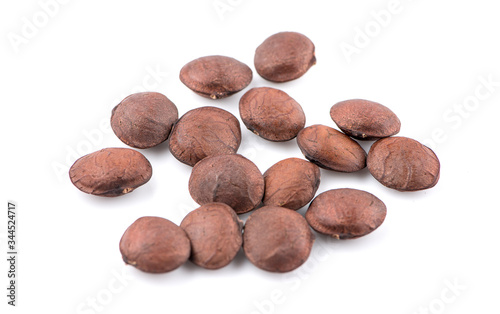 Nuts Incas , sacha inchi peanut seed an isolated on white background
