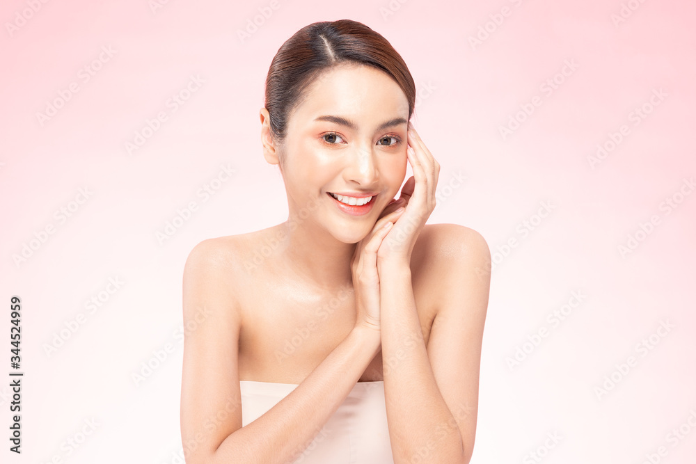 Beauty asian women portrait face with natural skin and skin care healthy hair and skin close up face beauty portrait.Beauty Concept. Beauty asian women portrait face with natural skin and skin care healthy hair and skin close up face beauty portrait.Beauty Concept.