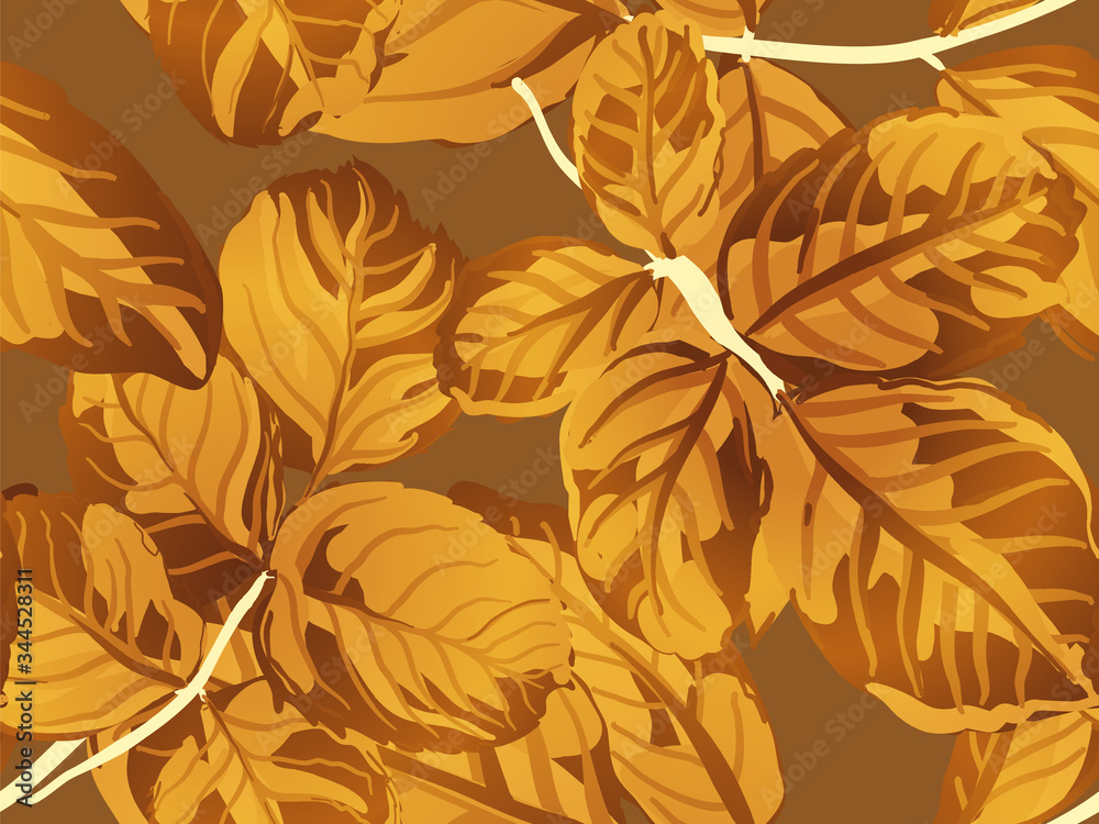 Leaves Seamless Pattern. Leaves Seamless Pattern.