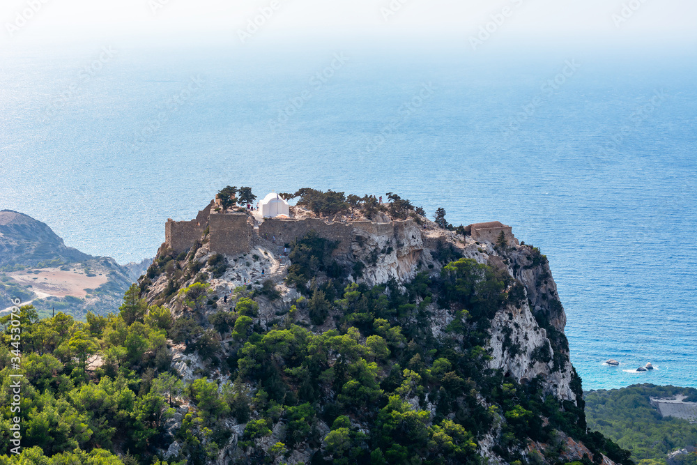 Monolithos castle on Rhodes island, Greece