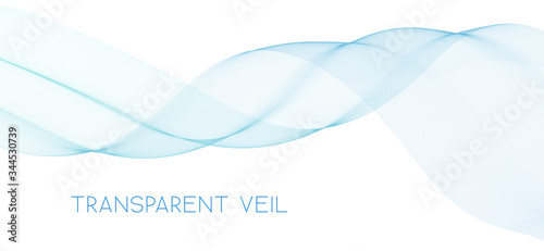 Obraz na płótnie Undulating transparent veil. Subtle vector pattern