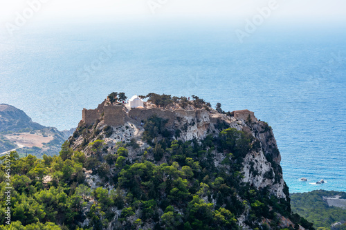 Monolithos castle on Rhodes island, Greece