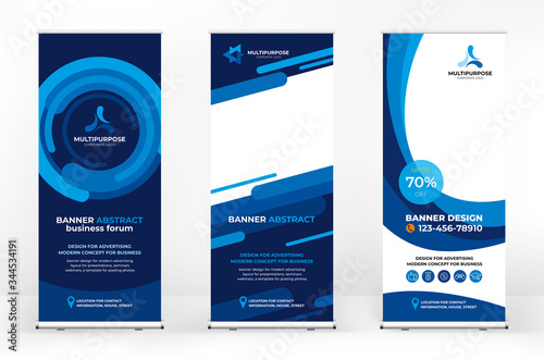 Roll-up design set, creative banner abstract background, banner for presentations, advertising of products and events, background for a brochure or booklet, advertising background