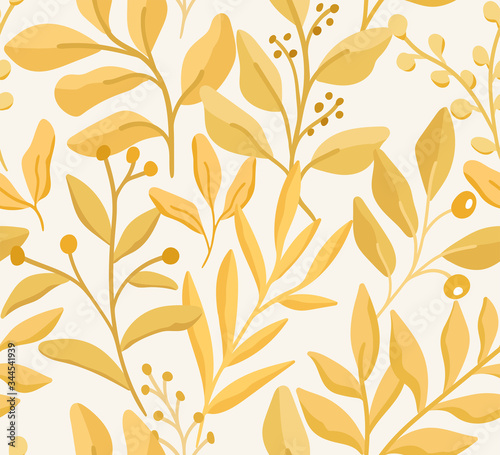 Wallpaper Mural Cute vector floral seamless pattern. Colorful flowers background. Trendy repeat texture for fashion print, wallpaper or fabric. Torontodigital.ca