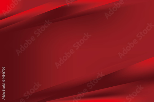Abstract Smooth Red Line Gradient Background Design, Red Background with Copy Space for Text Template Vector