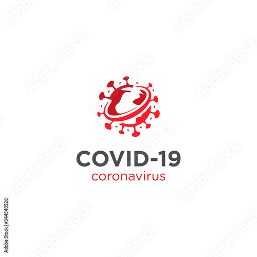 Covid-19 Coronavirus world logo, World Health organization, coronavirus logo vector concept, coronavirus icon