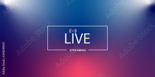 Live streaming background.loading,player, broadcast, website, online radio