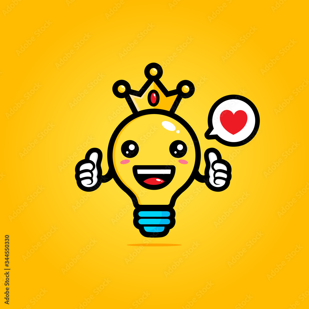 vector design of the king of light bulb's crown vector design of the king of light bulb's crown