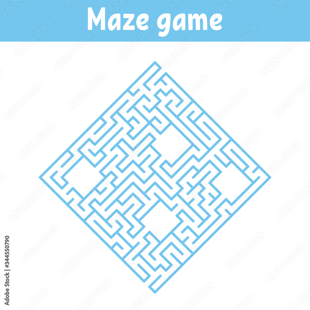 Abstact labyrinth. Game for kids. Puzzle for children. Maze conundrum. Find the right path. Color vector illustration. Abstact labyrinth. Game for kids. Puzzle for children. Maze conundrum. Find the right path. Color vector illustration.