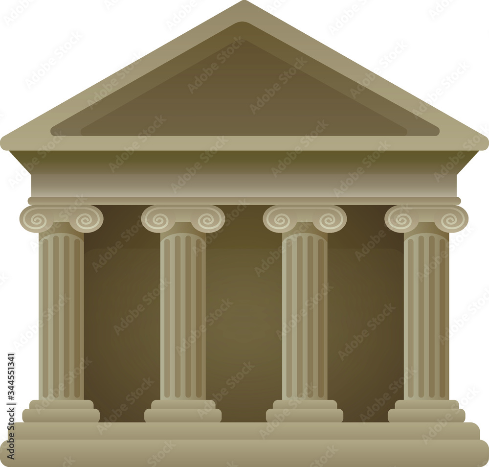 Obraz premium Classic Museum with large columns