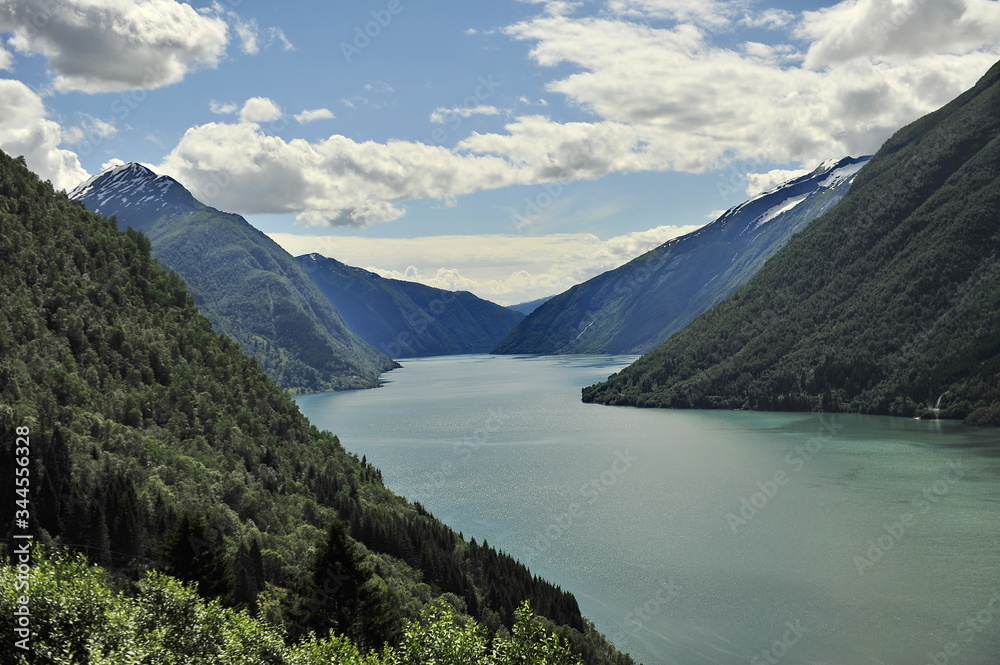 Norwegian fjords. Geirangerfjord is one of the most beautiful places in the world.