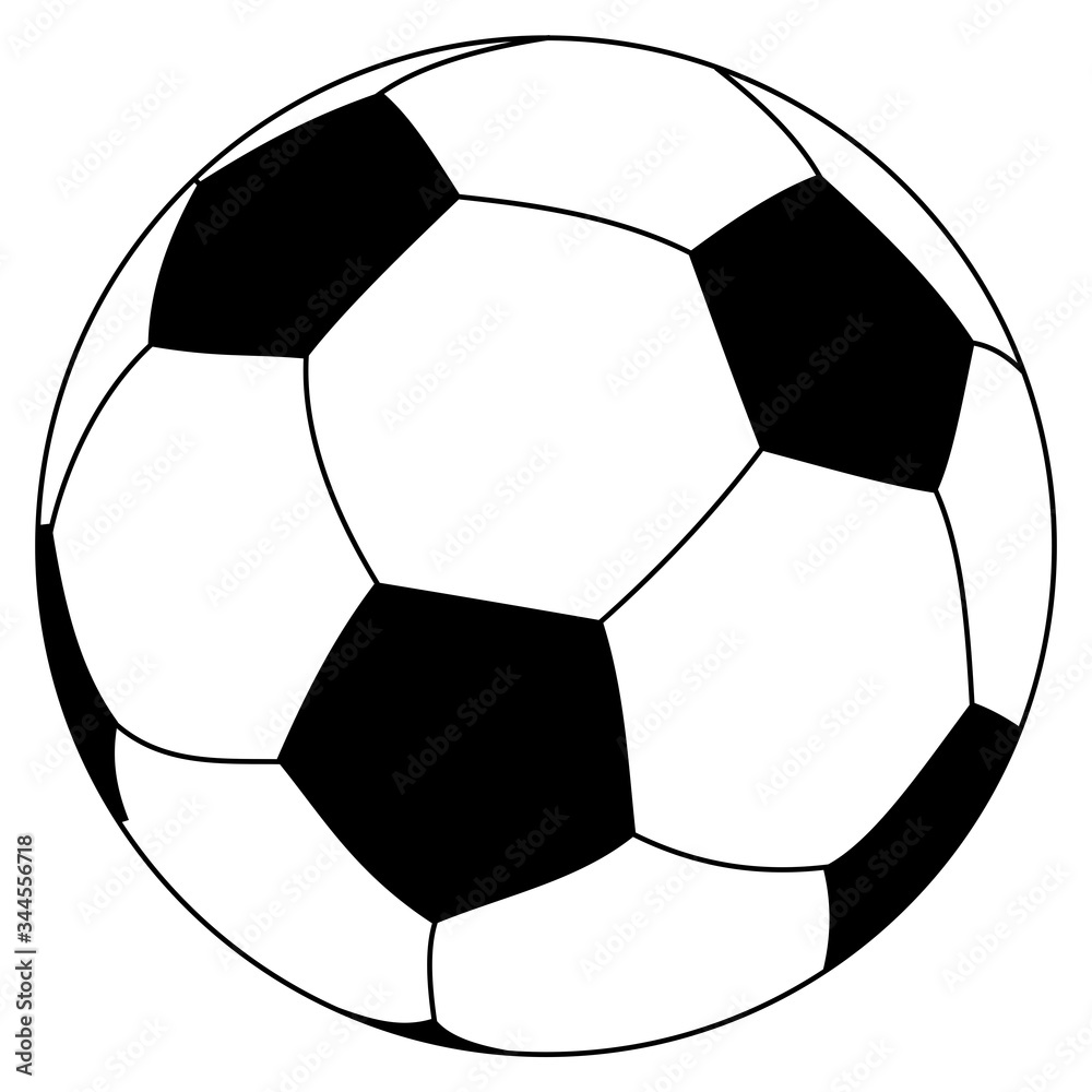 Vector Soccer ball vector isolated onwhite Vector Soccer ball vector isolated onwhite