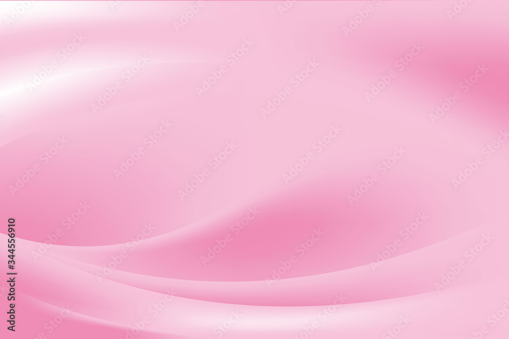 Abstract Smooth Pink Wave Mesh Gradient Background Design, Soft Pink Pastel Background Template Vector