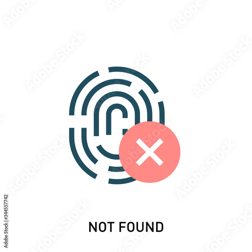 Fotografía Fingerprint rejected icon