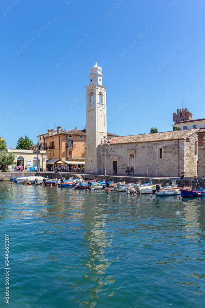 27 August 2019. View of Lazise town, onLake Garda, Italy.