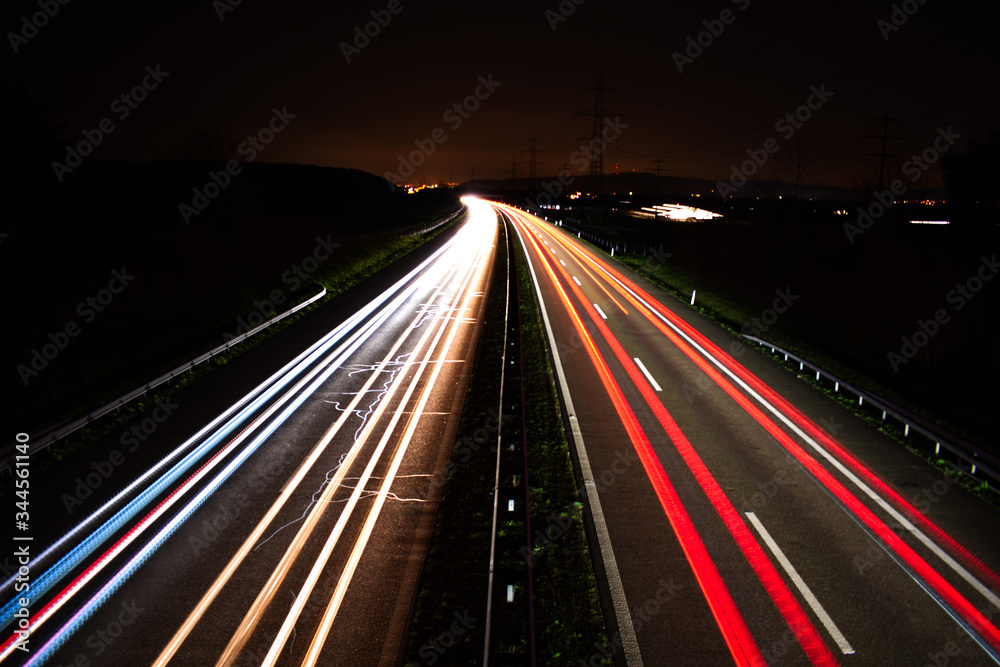 Autobahn bei Nacht Autobahn bei Nacht
