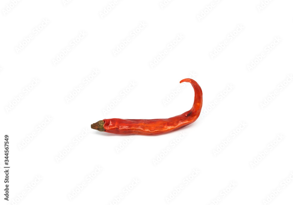 Dried red chili isolated on white background Dried red chili isolated on white background