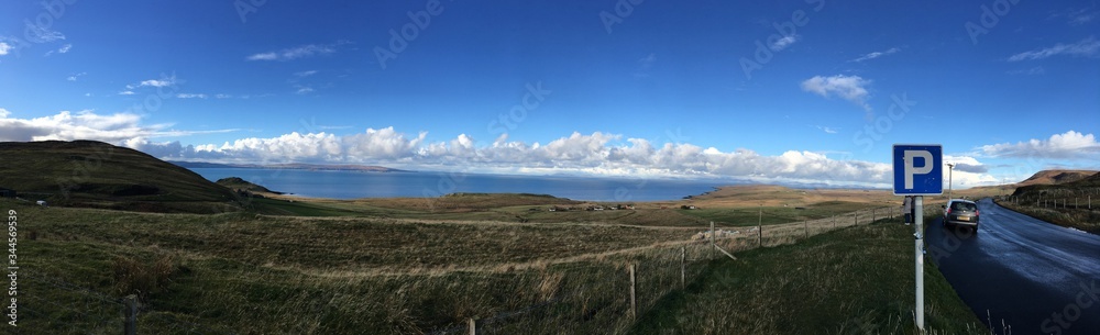 panorama of Isle of Skye coast