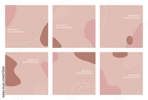 abstract background design for social media insta story feed post. doodle scribble shape hand drawn object. copy space for text. instagram square flyer banner