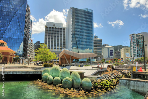 Wellington -  the capital city of New Zealand. photo