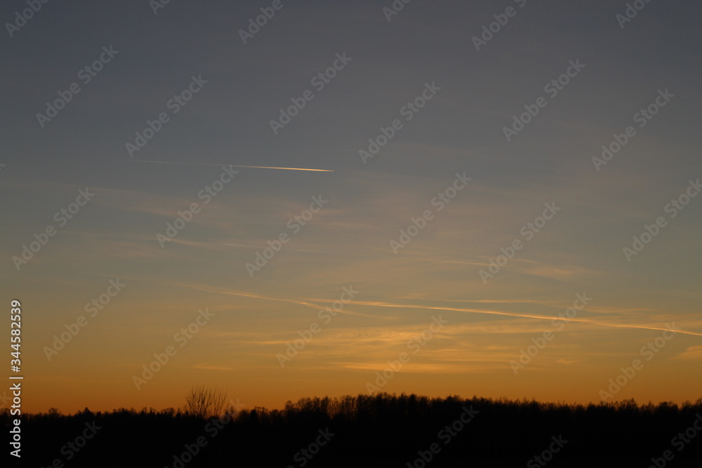 Sky and plane Sky and plane