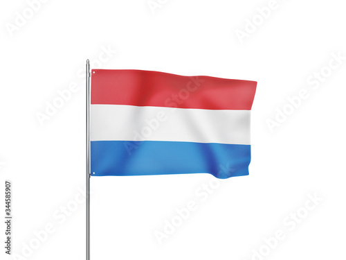 Netherlands flag waving white background 3D illustration Free Download Netherlands flag waving white background 3D illustration - GFXLoad
