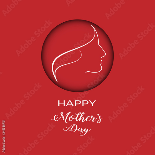Happy mother day, holiday background. can be use for sale advertisement, backdrop. vector