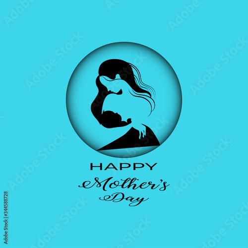 Happy mother day, holiday background. can be use for sale advertisement, backdrop. vector