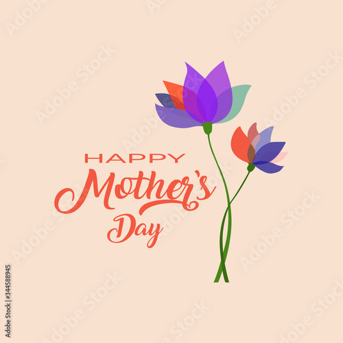Happy mother day, holiday background. can be use for sale advertisement, backdrop. vector