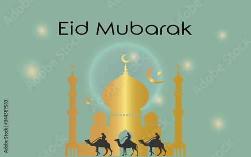 Eid mubarok islamic background template