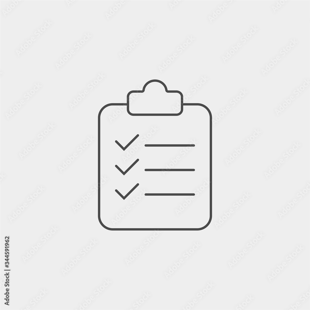 List vector icon sign symbol List vector icon sign symbol