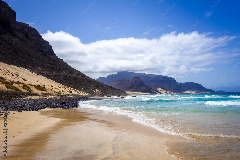 Baia das Gatas beach on Sao Vicente Island, Cape Verde
