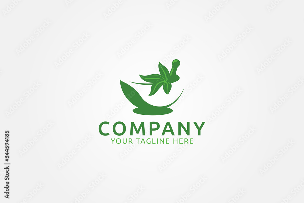 herbal logo vector graphic for any business