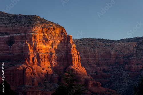 Red Rock Formations at Sunrise