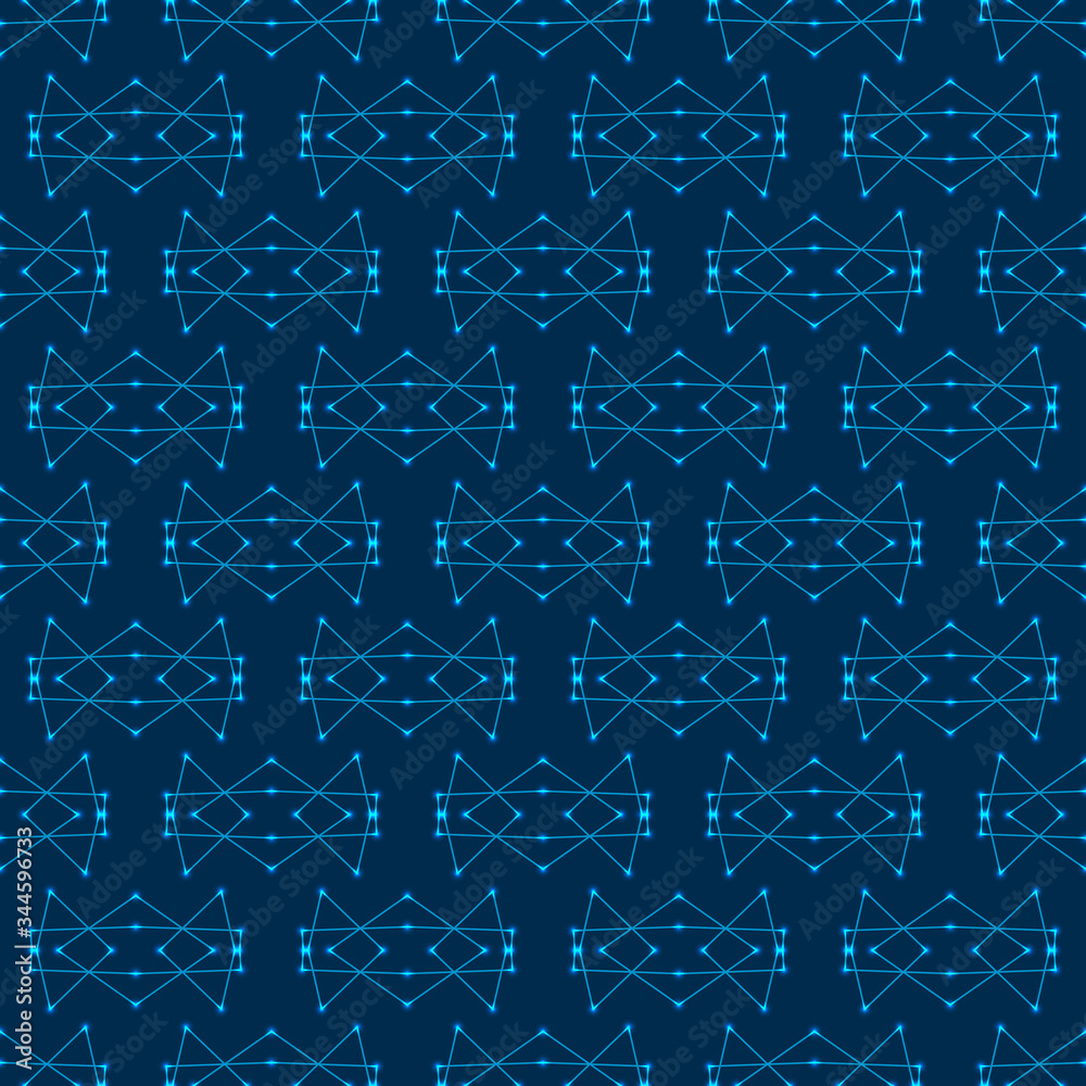 Pattern seamless pattern in the style of the tabs on a dark blue background. High-tech background texture technology. Vector illustration EPS 10. Pattern seamless pattern in the style of the tabs on a dark blue background. High-tech background texture technology. Vector illustration EPS 10.