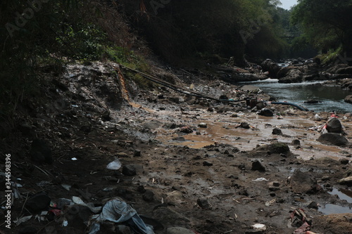 garbage in the river
