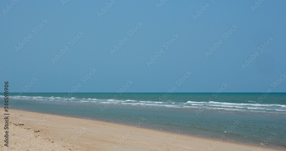 Beautiful sky and sandy beach