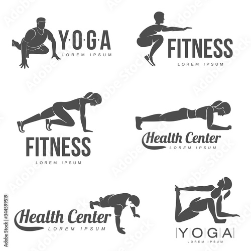 Fitness, Aerobic, workout exercise in gym