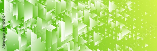 abstract green yellow background of triangle and geometric style
