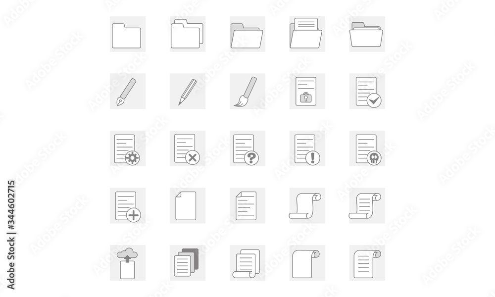folders documents icon vector folders documents icon vector