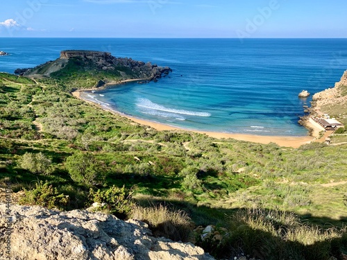 Fototapeta Naklejka Na Ścianę i Meble -  Tuffieha Bay Views. Lovely landscapes of the island of Malta.