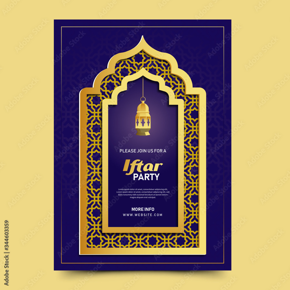 Ramadan vector of a decorative background