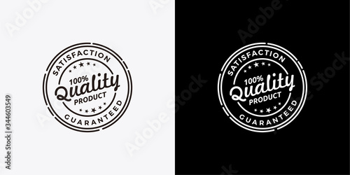 100% Guaranteed Quality Product Stamp logo design photo