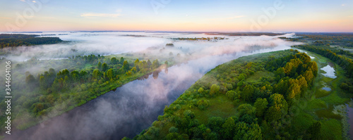 Belarusian aerial landscape photo