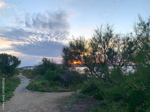 Colorfull Sunset in Saint Pauls Bay, Malta