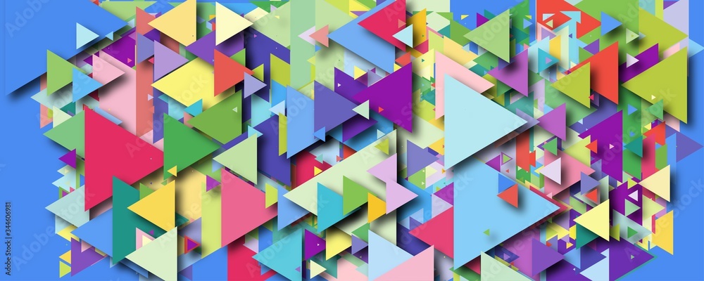 Abstract background template with colorful triangles Abstract background template with colorful triangles