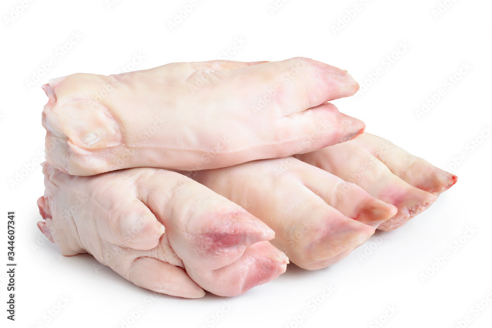 Raw pork legs
