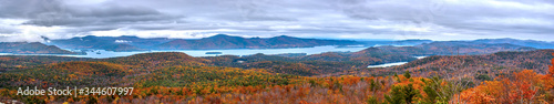 Sleeping Beauty Mountain Lake George Adirondacks Upstate New York Panoramic